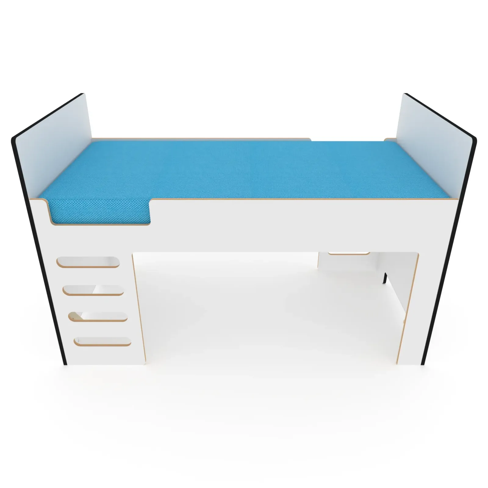 Loft bed with storage below