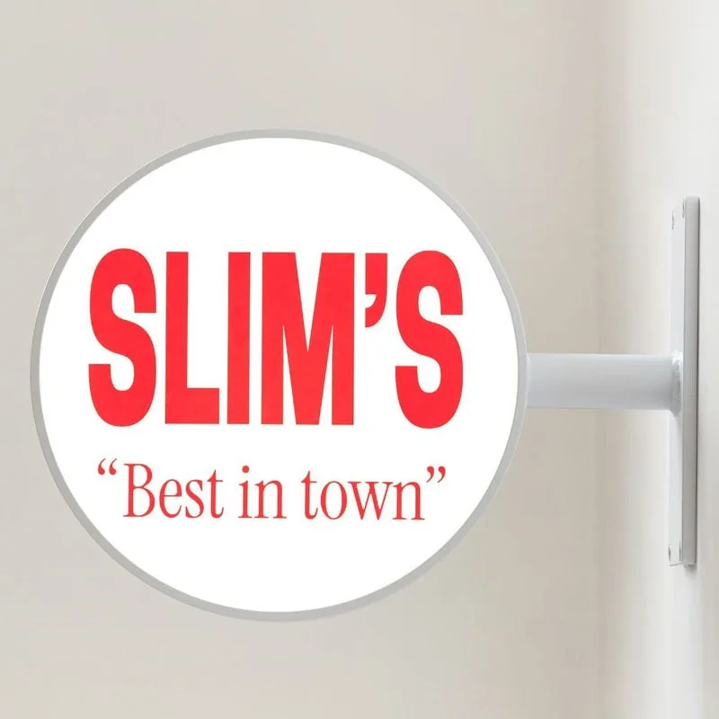 Round Light Box Sign