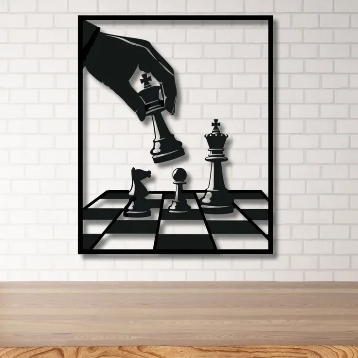 Chess move wall art