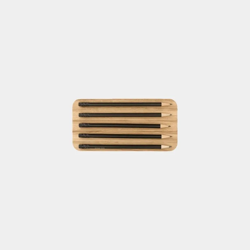 Wooden pen tray