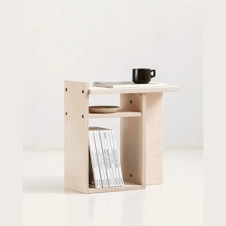 Bedside table, birch plywood