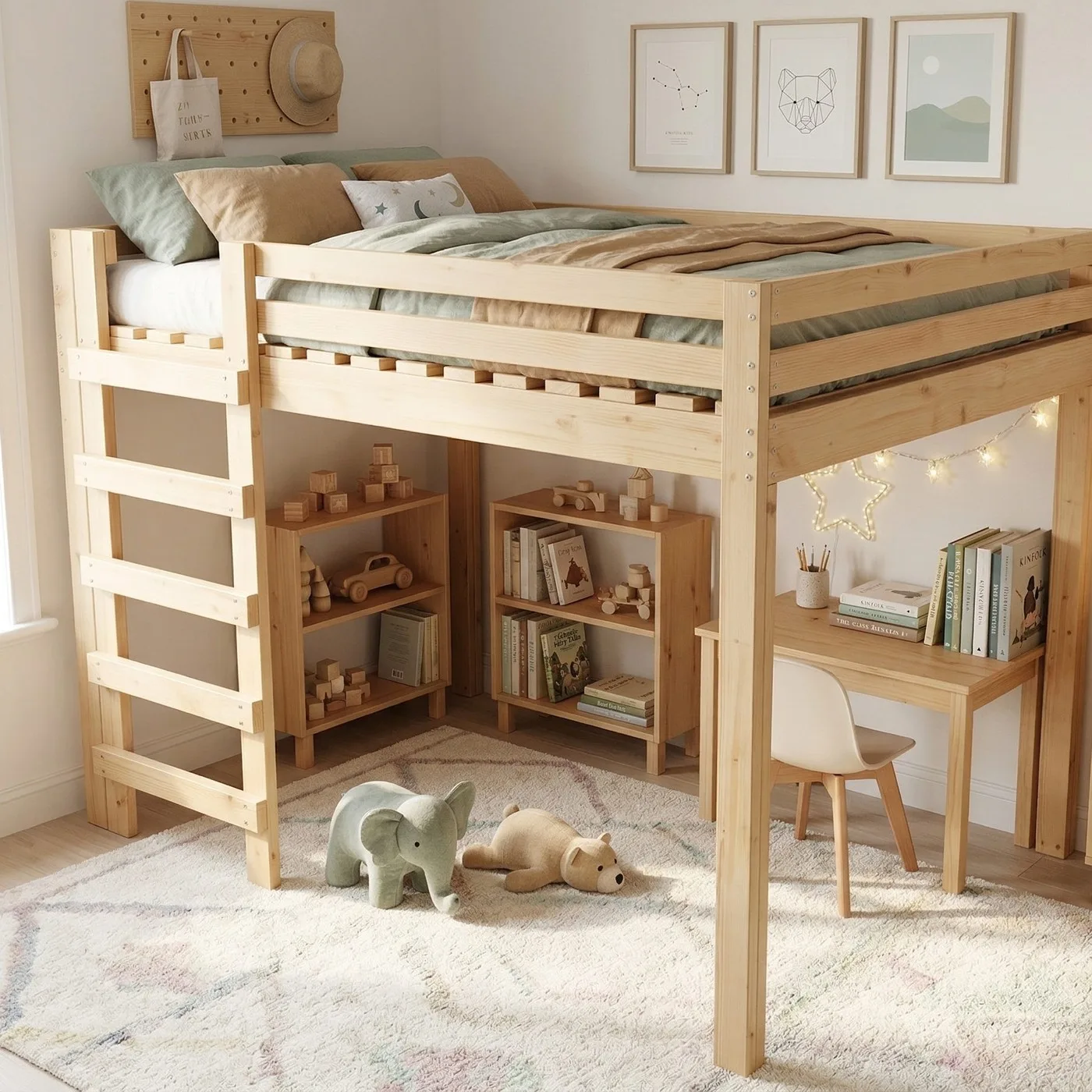 Loft bed, full size
