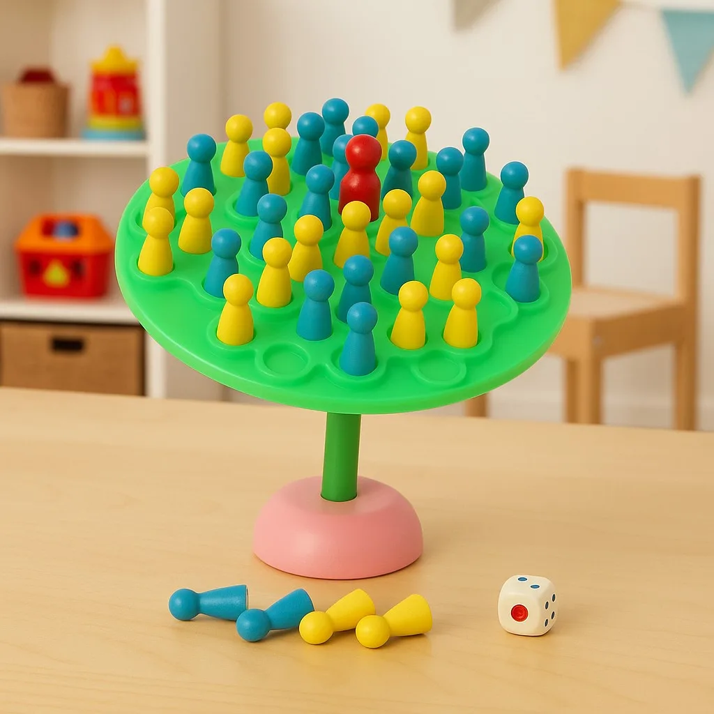 Wooden Man Balance Tree TableTop Game