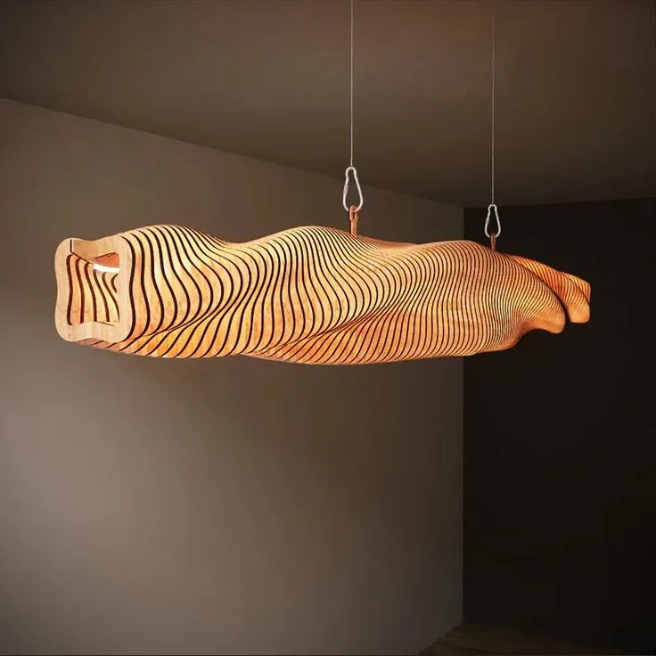 Wave pendant light