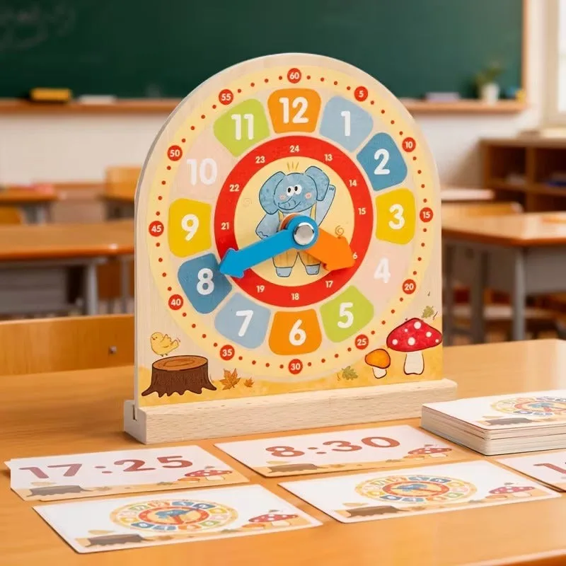 Wooden Alarm Clock Activity Interactive Game