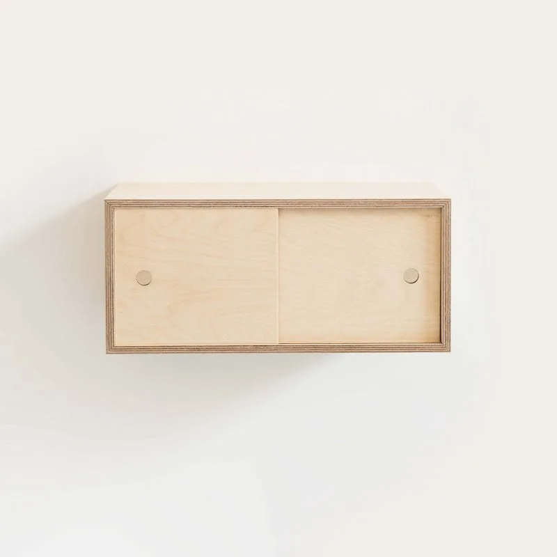 Small wall cabinet with sliding doors