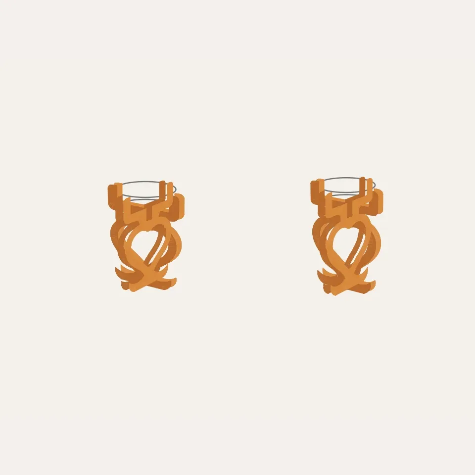 Tealight holders, set of two