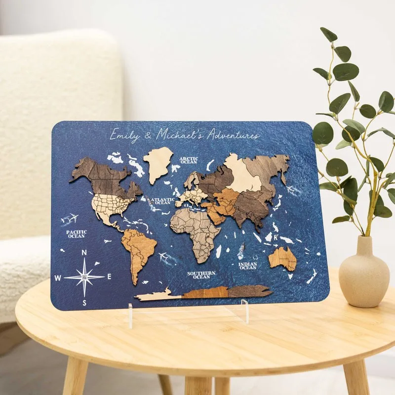 Mini World Map - Multicolor