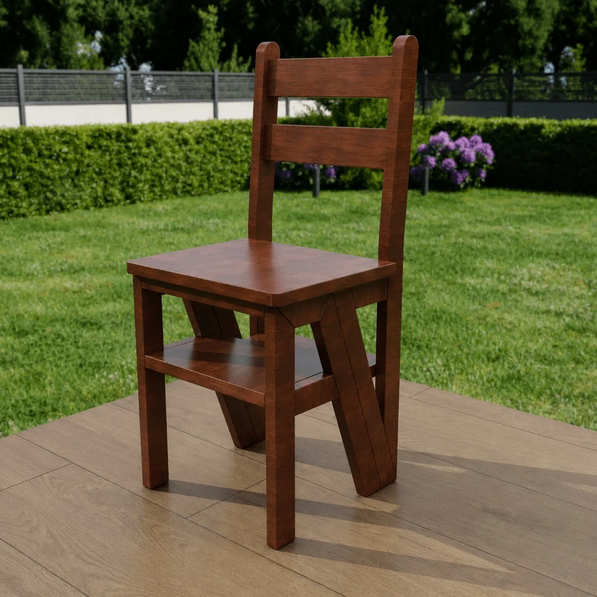 Convertible Wooden Ladder Chair