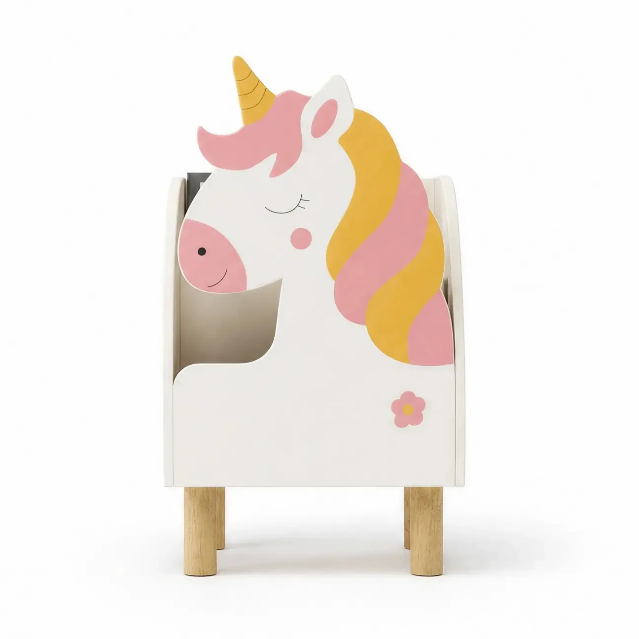 Unicorn Montessori bookshelf