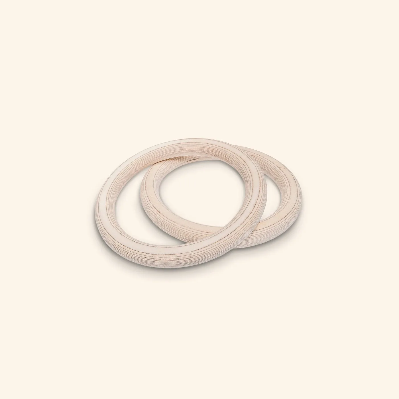 Wooden gym rings