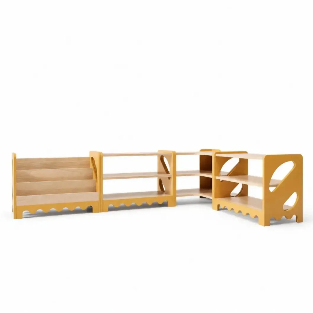 Rounded modular shelves, set of 4
