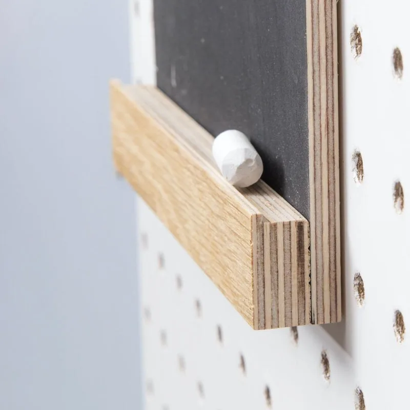 Wooden Pegboard Chalkboard