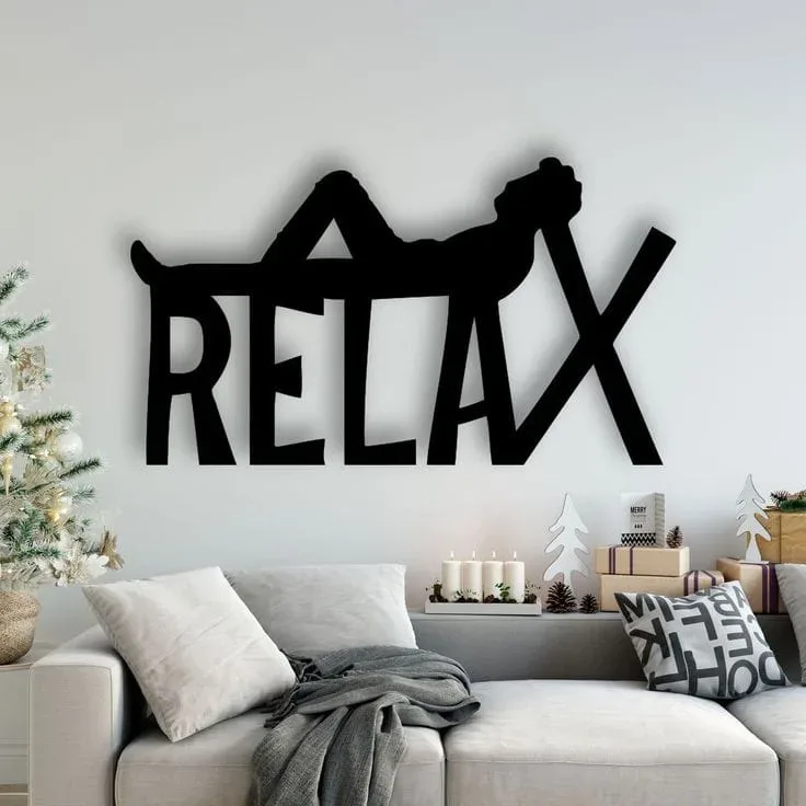 RELAX wall sign