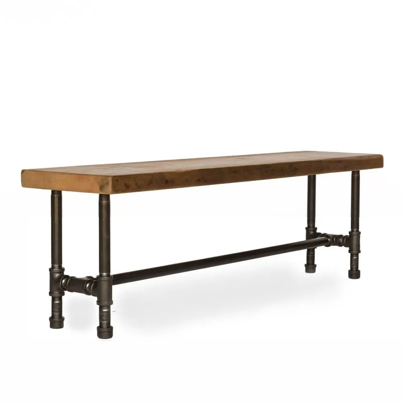Modern reclaimed wood bench CH-36