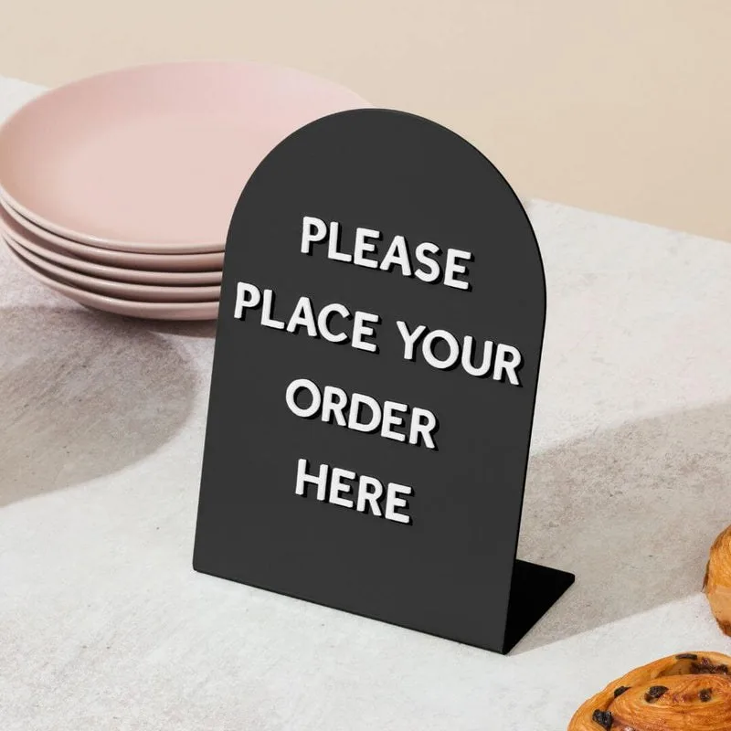 Large Round Counter Signs - Set of 3