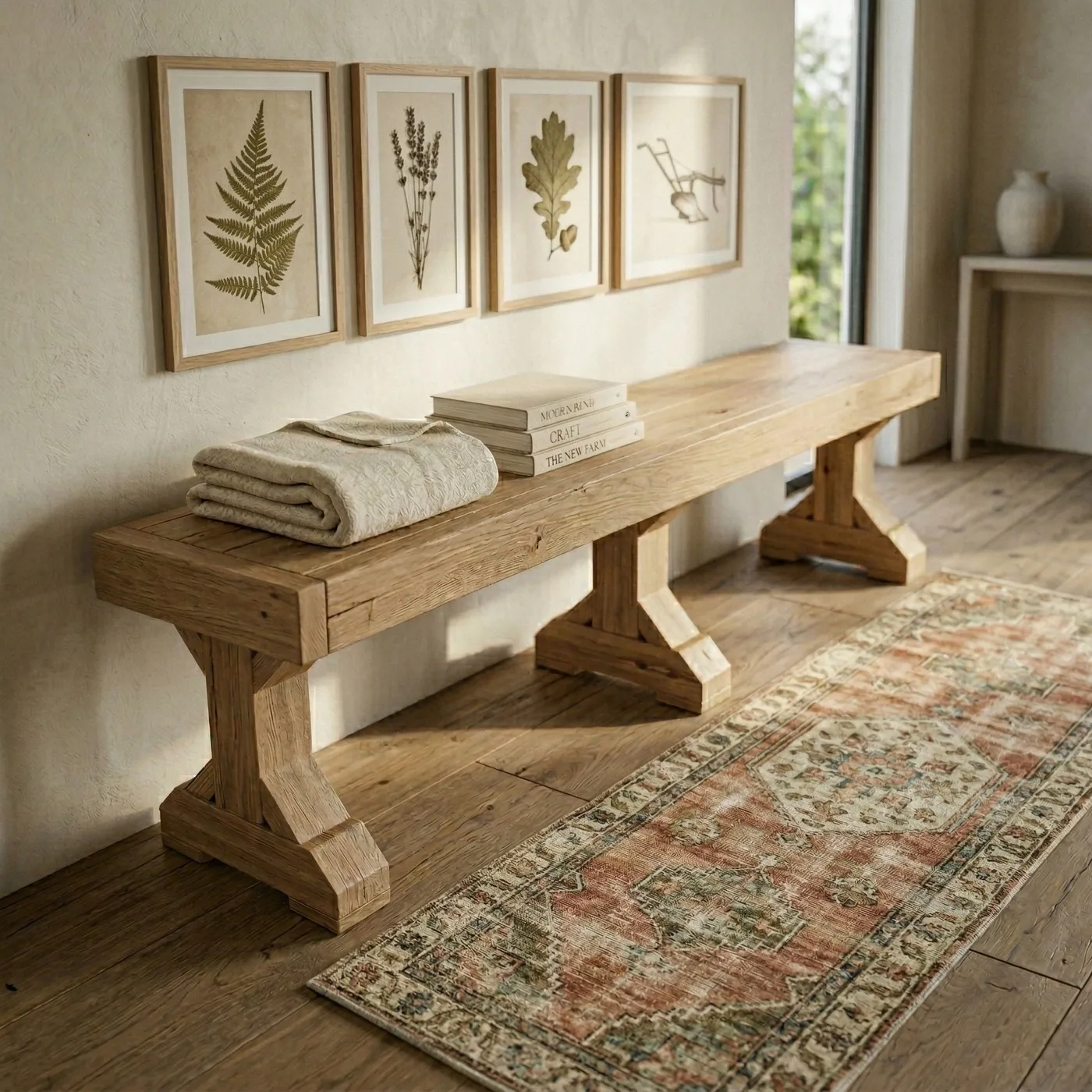 Farmhouse bench