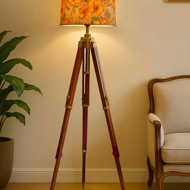 Marinor Heritage Solid Wood Tripod Lamp