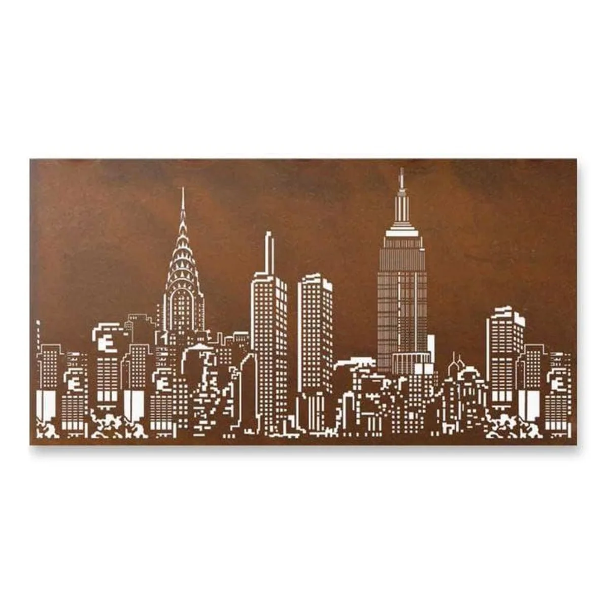 New York Skyline Cut-Out Panel