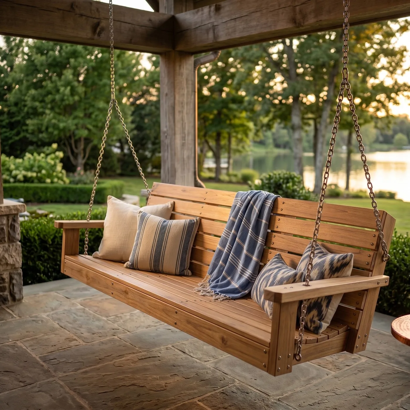 Porch swing bench