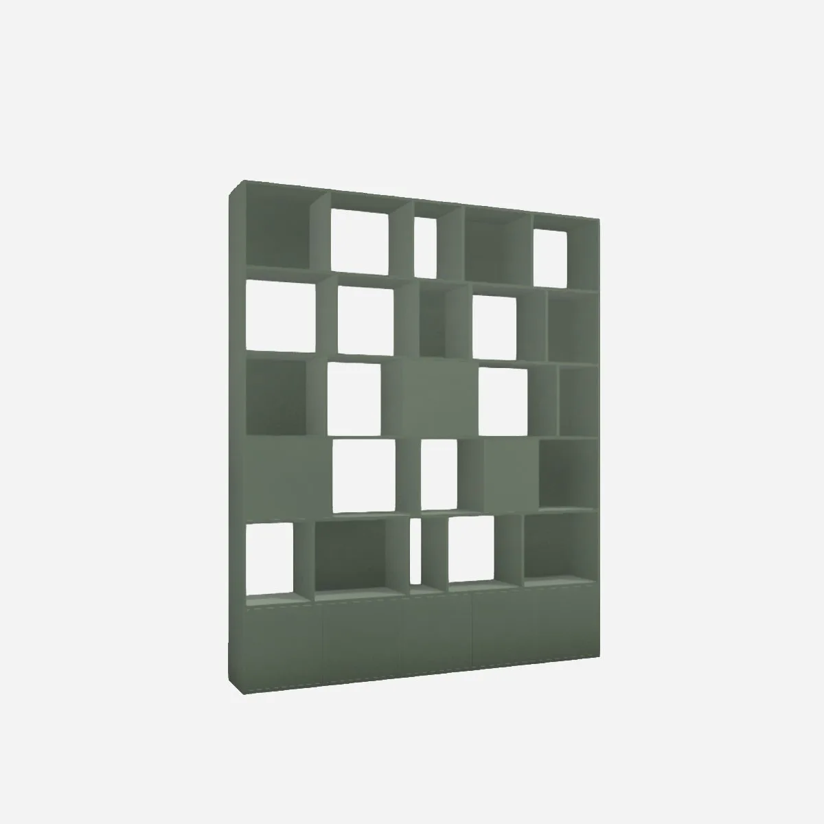 Cube shelf unit, melamine olive