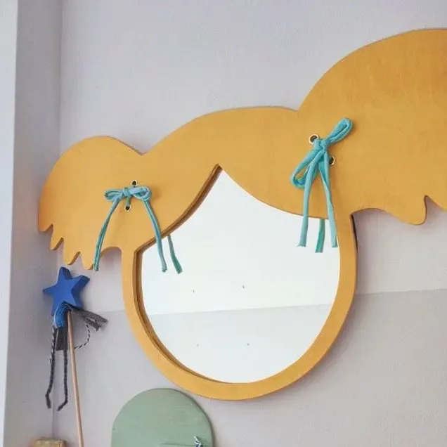 Pigtails kids mirror