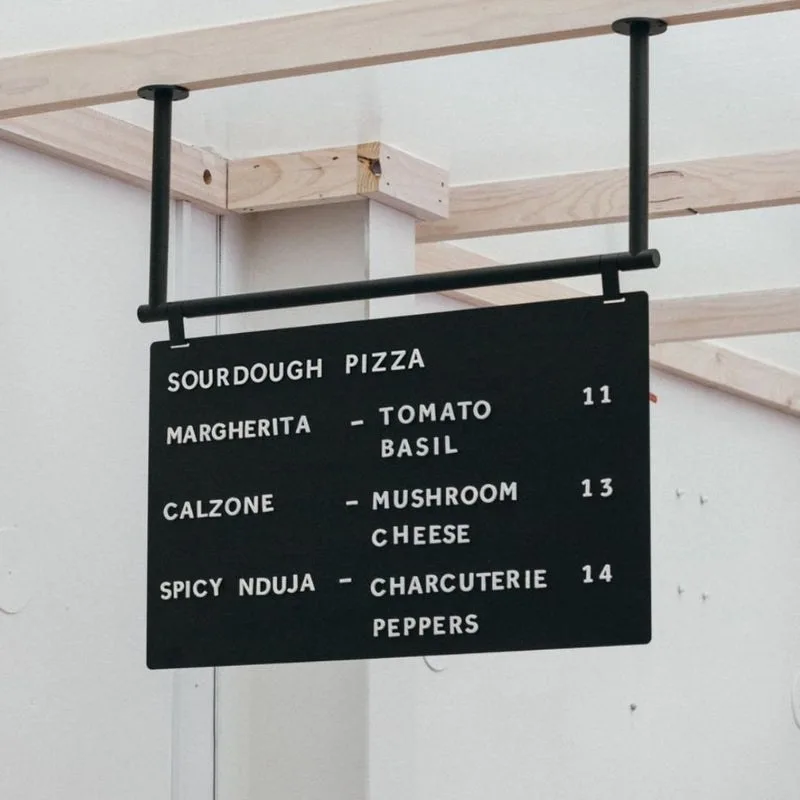 Landscape Hanging Menu Board