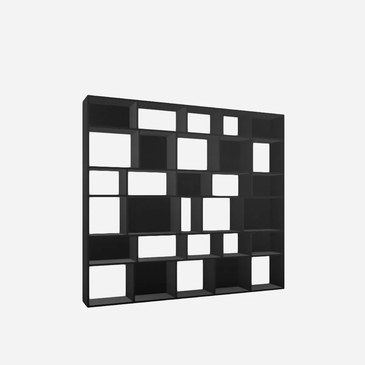 Wall unit, black, open