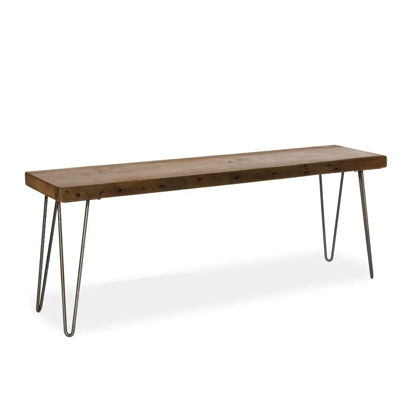 Reclaimed wood bench CH-35