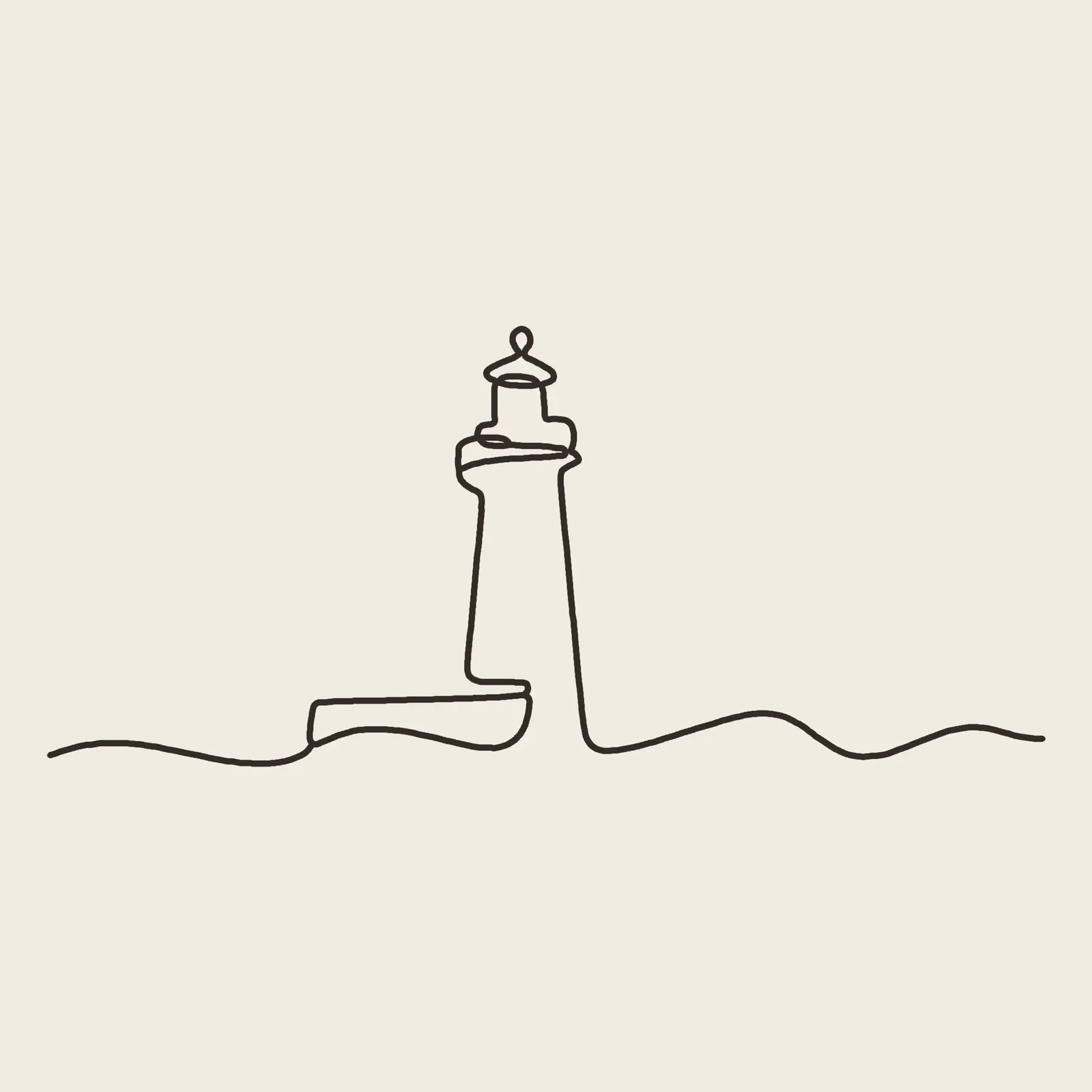 Single-line lighthouse board
