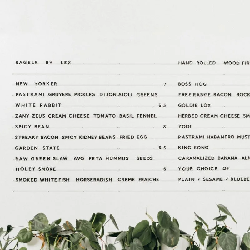 Magnetic Menu Board