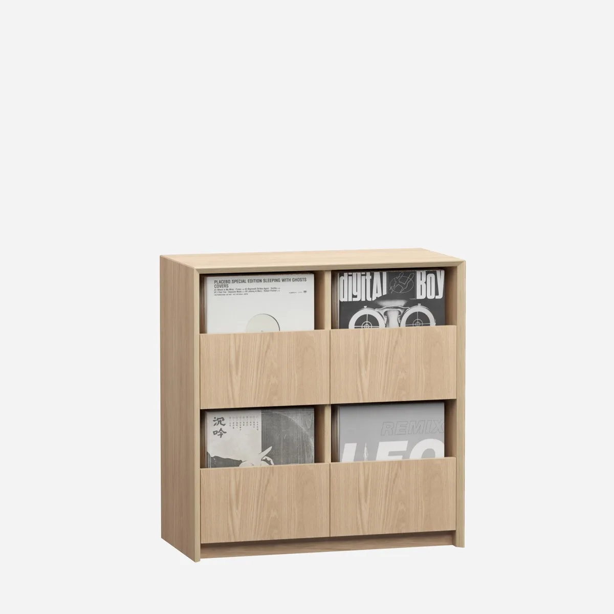 Vinyl record cabinet, 4 drawers