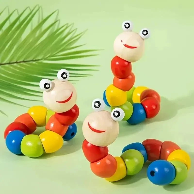 Wooden Twisted Creative Caterpillar