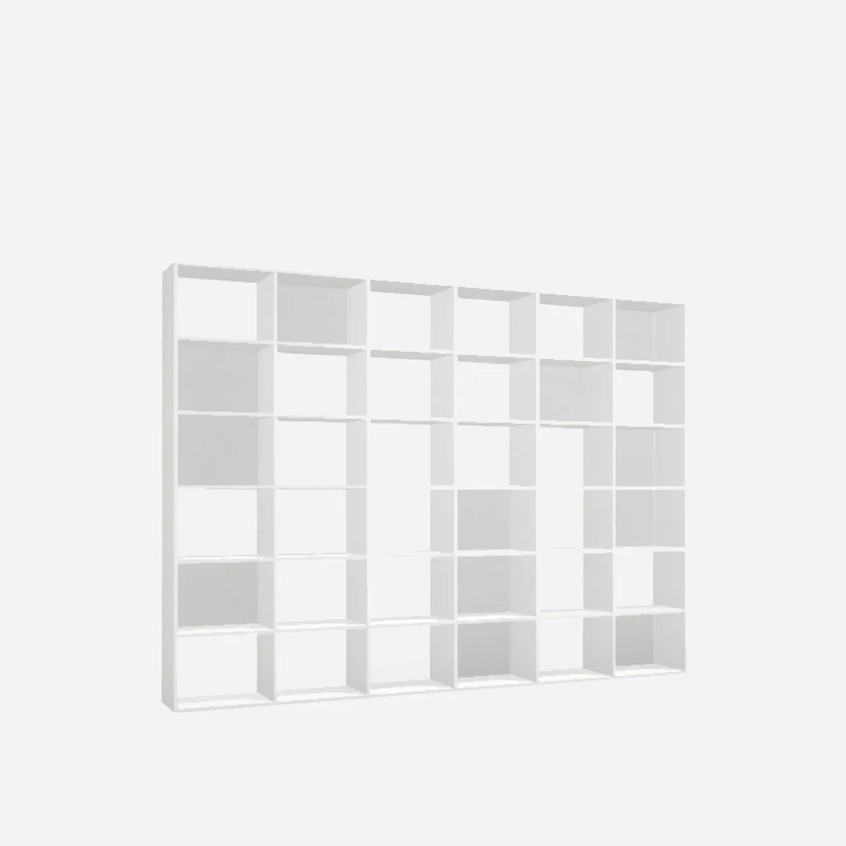 Cube shelf unit, white melamine