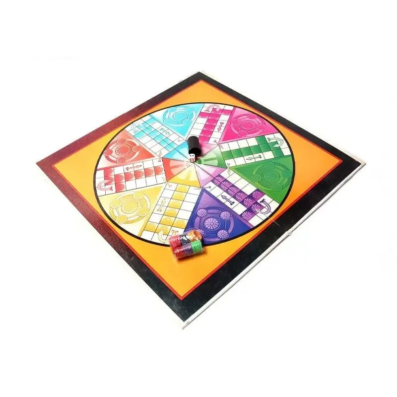 Six Player Ludo Board Game, Wooden Board