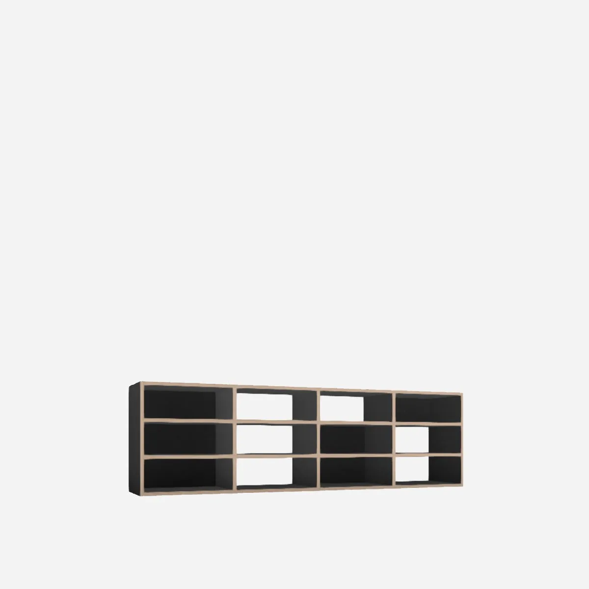 TV unit, black laminate