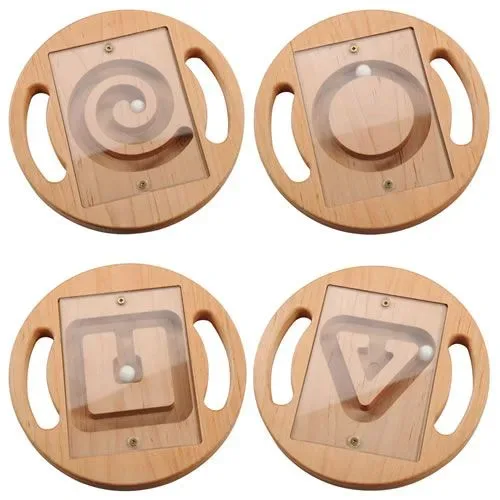 Ball maze boards, set of four