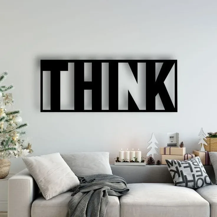 THINK wall sign