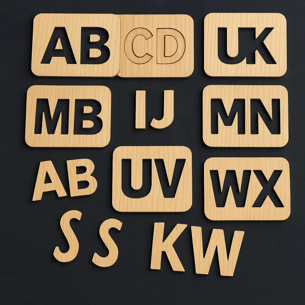 6 in 1 Wooden Learning Kit (Urdu + English + Math)