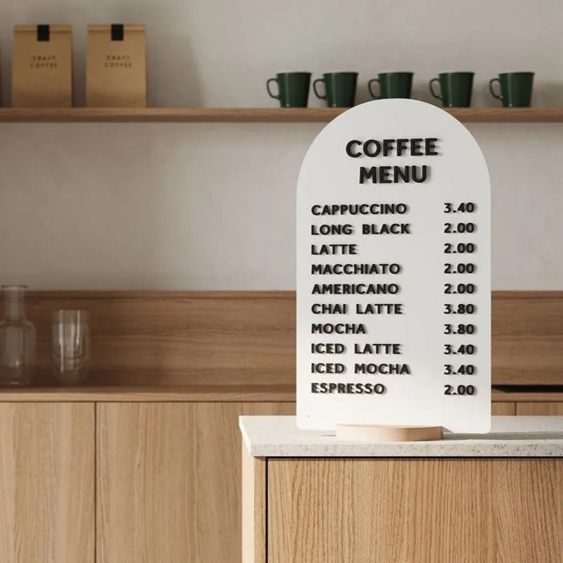 Arch Tabletop Sign