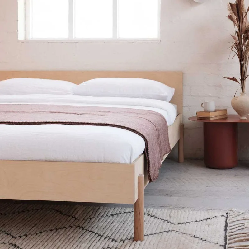 Plywood bed frame