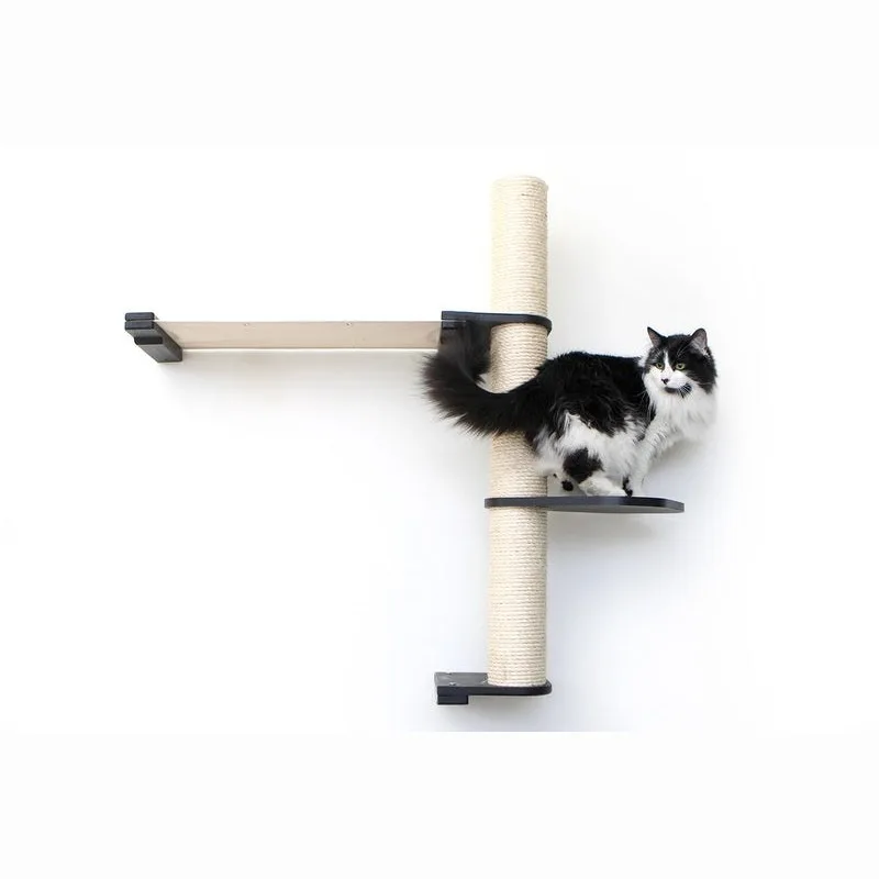 Wall cat scratcher with hammock