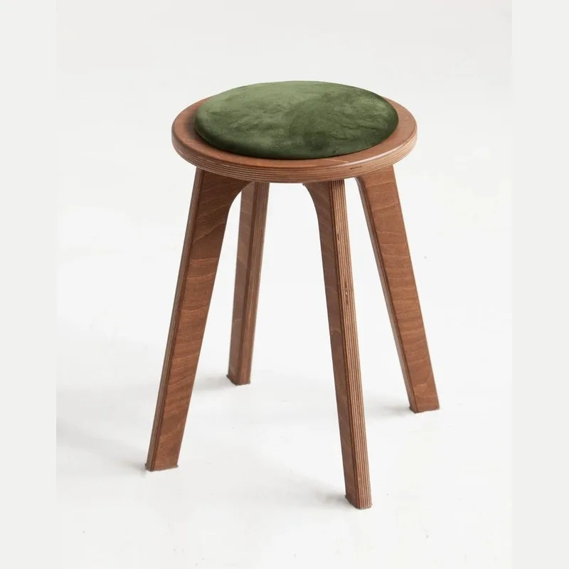 Mid-Century Stool · Round · Cushion