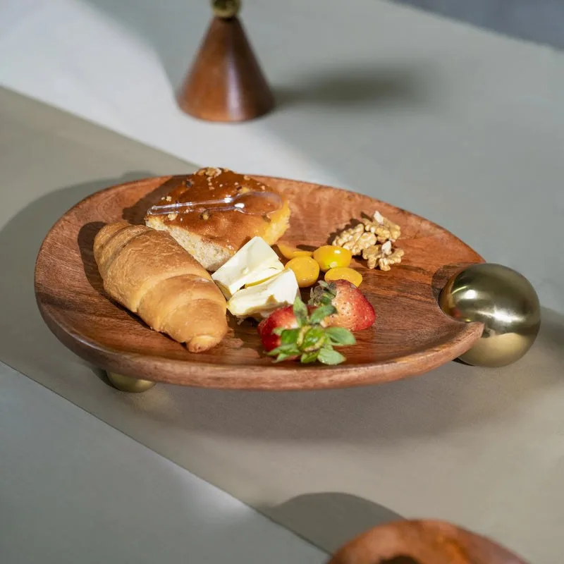 Ora-Urja Elevated Wooden Serving Platter