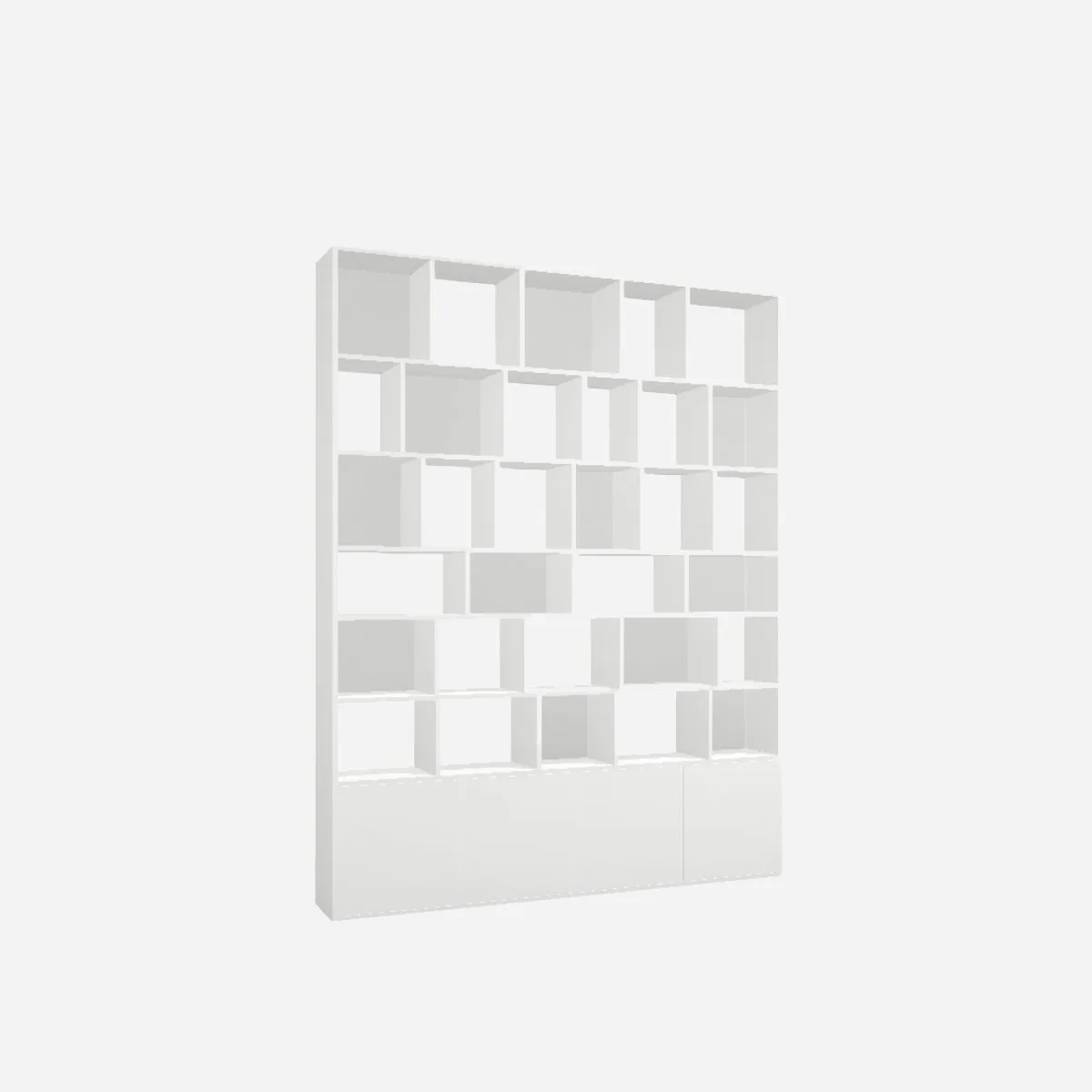 Bookcase, white melamine